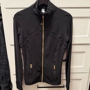 lululemon athletica Black Define Jacket with Gold Zipper Size 8